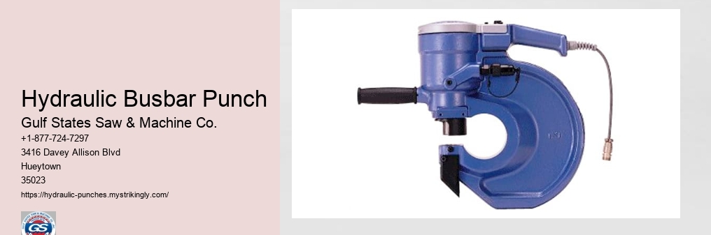 Hydraulic Busbar Punch