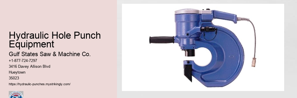 Hydraulic Hole Punch Equipment
