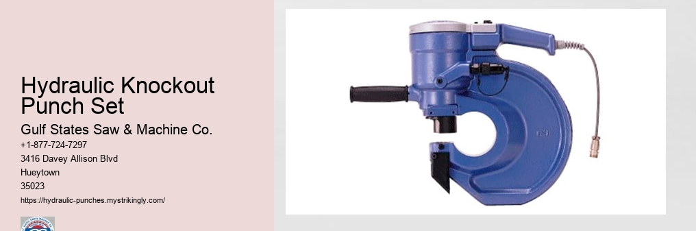 Hydraulic Knockout Punch Set