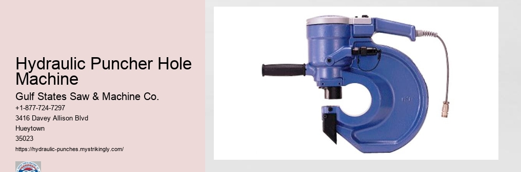 Hydraulic Puncher Hole Machine